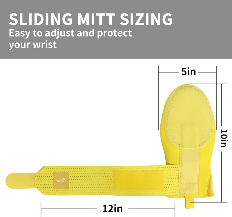 Heyear Baseball Sliding mitt, Sliding Mitt for Youth, Baseball Softball Glove for Hand Protection, Breathable and Durable, Adjustable Elastic Wrist Strap, Ambidextrous Design - Image 3